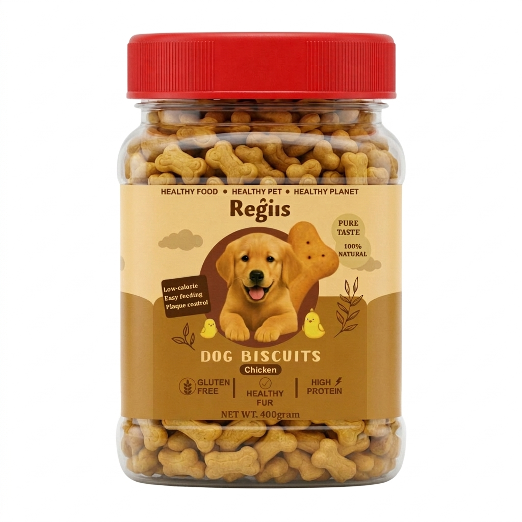 Regiis Chicken Dog Biscuits – Crunchy Low-Calorie Training Treats