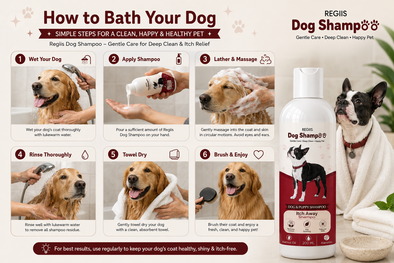 Regiis Itch Away shampoo results